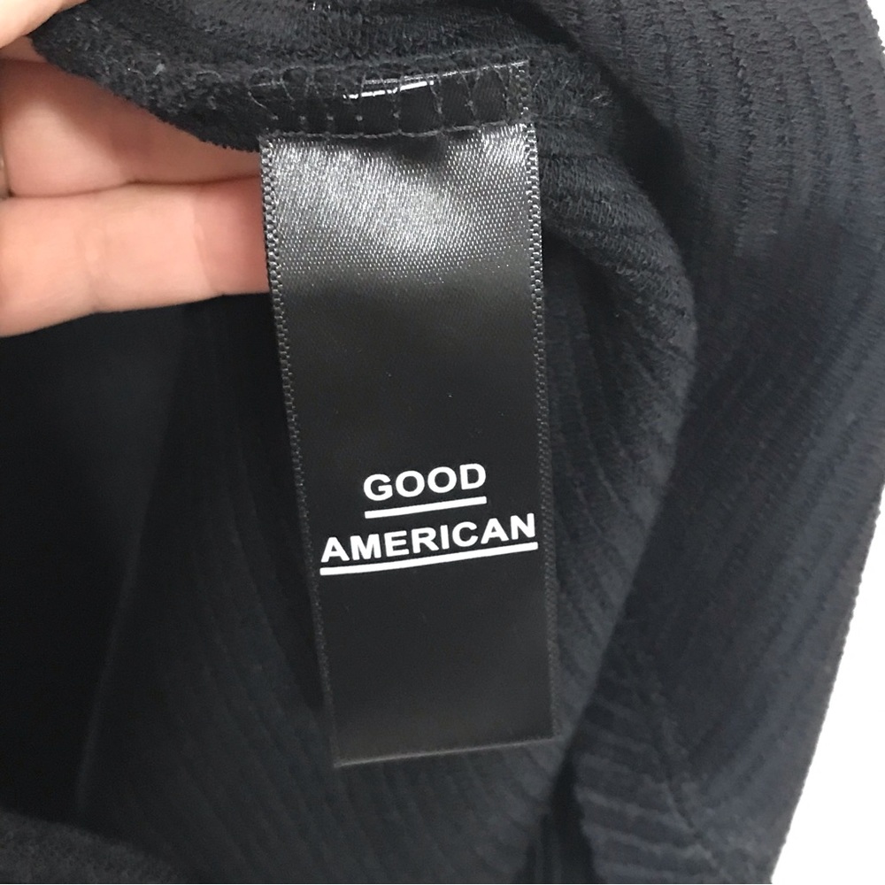 Good American Black Dramatic Zip Long Sleeve - Picture 9 of 11